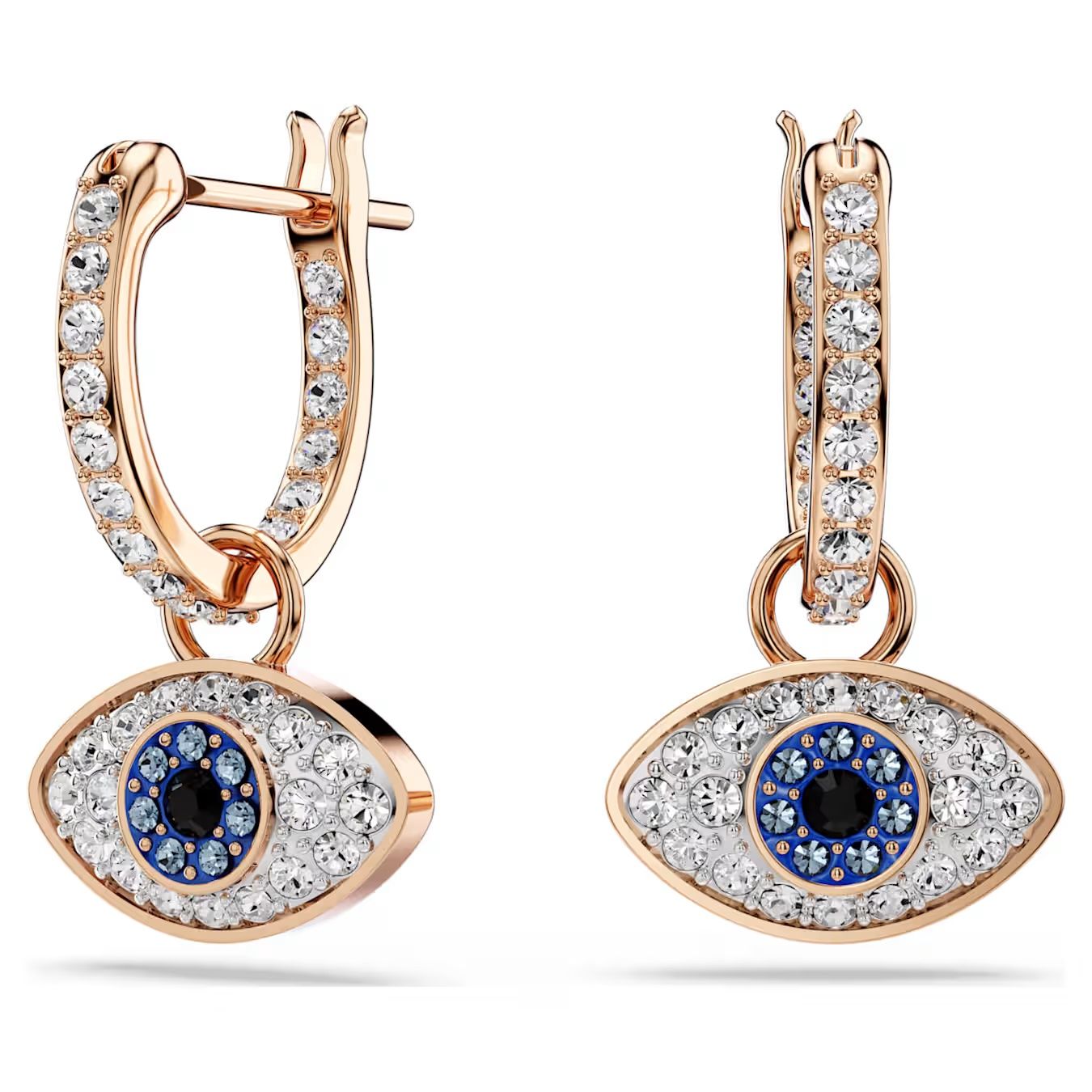Symbolica drop earrings Eye, Multicoloured, Rose gold-tone plated 5736982