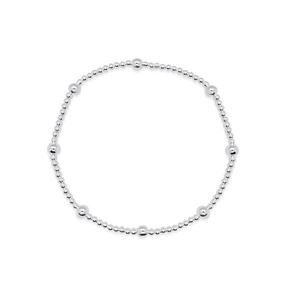 SS Elastic Ball Bracelet 3mm