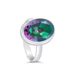 925 SS Mystic Quartz Ring
