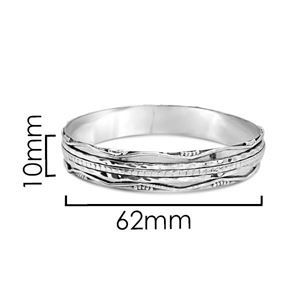 925 SS Spin Bangle 62x10mm