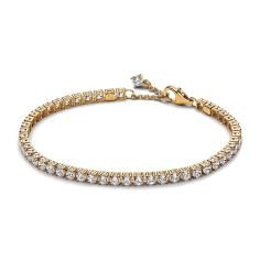 14k Gold-plated tennis bracelet with cle 561469C01-20