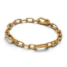 Textured 14k gold-plated link bracelet w 563829C00-3