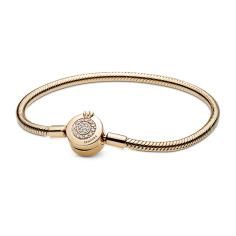 Pandora Shine Snake Chain Bracelet w Cro 569046C01-19