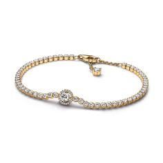 14k Gold-plated bracelet with clear cubi 569416C01-20