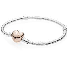 MOMENTS Silver Bracelet w PANDORA Rose H 580719-19