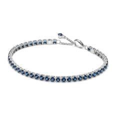 Sterling silver tennis bracelet with roy 591469C02-18
