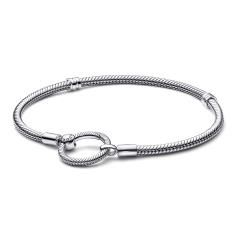 Snake chain sterling silver bracelet and 592242C00-23
