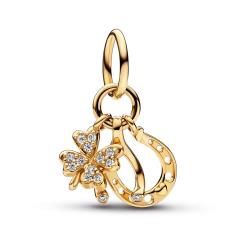 Clover~ wishbone and horseshoe 14k gold 752337C01