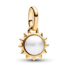 Sun 14k gold-plated mini dangle with tre 763035C01