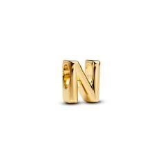 Letter N 14k gold-plated charm 763960C00