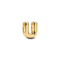 Letter U 14k gold-plated charm 763967C00