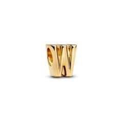Letter W 14k gold-plated charm 763969C00