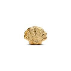 Textured shell 14k gold-plated mini char 764057C00