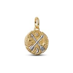 Crossing arrows sterling silver and 14k 764081C01