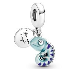 Chameleon sterling silver dangle with co 791676C01