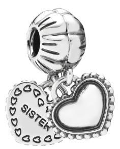 My Special Sister Silver Hanging Hearts 791383