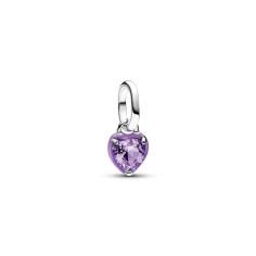 Heart sterling silver mini dangle with r 793042C04