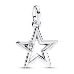 Star sterling silver medallion with clea 793032C01