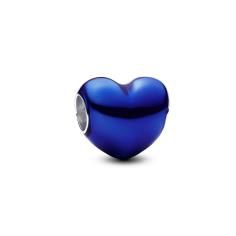 Heart sterling silver charm with transpa 793337C05