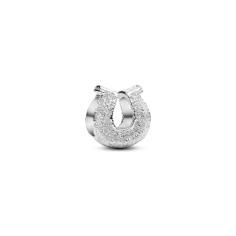 Textured horseshoe sterling silver mini 794056C00