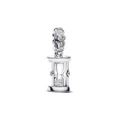 Hourglass sterling silver dangle with cl 794140C01