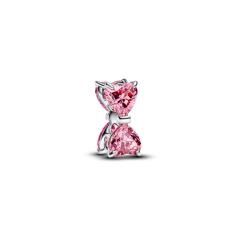 Bow sterling silver charm with fancy pin 794253C01