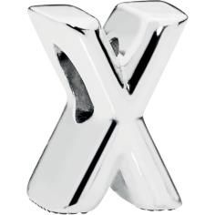 Letter X Silver Charm 797478