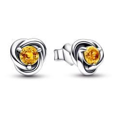 November Birthstone sterling silver stud 292334C04