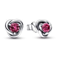 October Birthstone silver stud earrings 292334C05