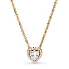 Sparkling Heart 14k Gold Collier Necklac 359520C01-45