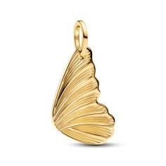 Engravable butterfly wing 14k gold-plate 364015C00