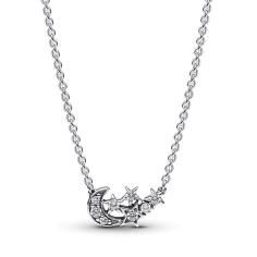 Stars and moon sterling silver collier w 392991C01-45