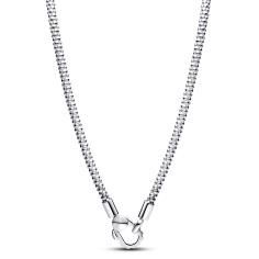 Studded chain sterling silver necklace 393682C00-45