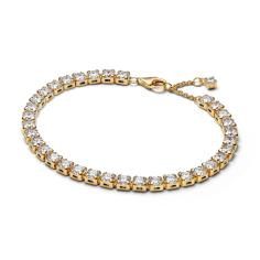 14k gold-plated tennis bracelet with cle 563539C01-18