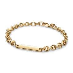 14k Gold-plated link bracelet with engra 569523C00-20