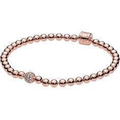 Pandora Rose Beads &amp; Pave Bracelet w Cle 588342CZ-17