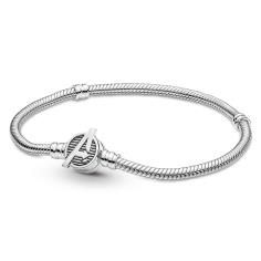Snake chain sterling silver bracelet wit 590784C00-16