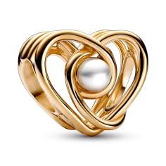 Openwork Swirling Heart &amp; Treated Freshw 752636C01
