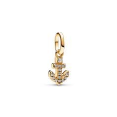 Anchor 14k gold-plated mini dangle with 763369C01