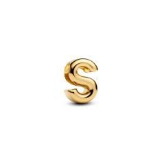 Letter S 14k gold-plated charm 763965C00