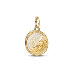 Pegasus 14k gold-plated medallion with g 764090C01