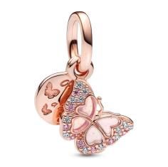 Butterfly 14k rose gold-plated dangle wi 782555C01