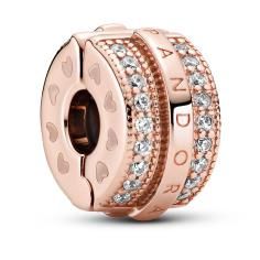 Pandora Rose Logo Clip w CZ 789042C01