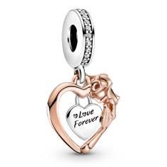 Pandora Rose Heart &amp; Rose Flower Hanging 789290C01
