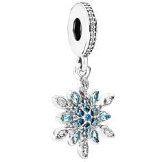 Crystallised Snowflake Silver Hanging Ch 791761NBLMX
