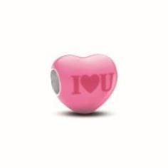 Heart sterling silver charm with color c 793087C01