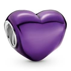 Heart sterling silver charm with transpa 793337C03