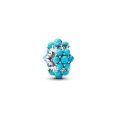 Sterling silver charm with clear cubic z 793897C02