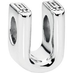 Letter U Silver Charm 797475