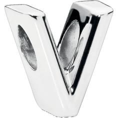 Letter V Silver Charm 797476